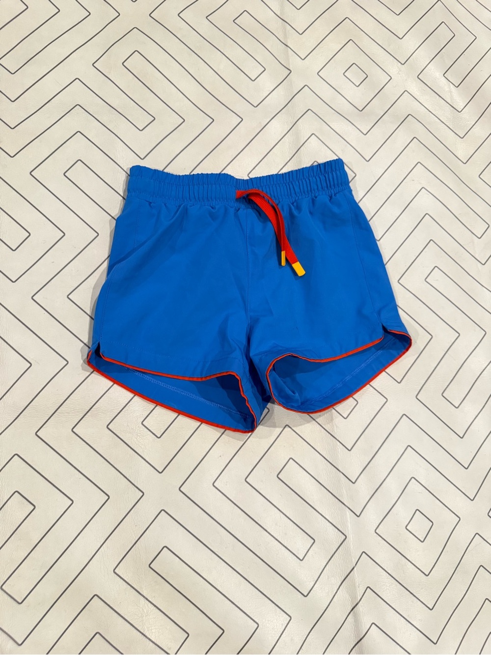 Cadets Blue Swim Shorts with Red Trim